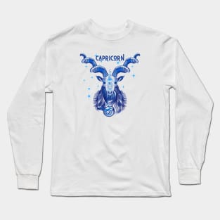 Vibrant Zodiac Capricorn Long Sleeve T-Shirt